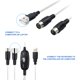 thumbnail image 3 of Cable Midi Usb Adaptador De Cable Midi De Interfaz Usb Negro Con Entrada Y Salida Convertidor De Teclado De Piano Profesional A Pc Con Sintetizador Para Edición De Música matsuzay EL011096-00, 3 of 6