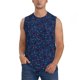 thumbnail image 1 of Fotbe Tennis Racket Men's Camiseta sin Mangas Estampada para Hombres, Playera Casual para Gimnasio, Entrenamiento, Playa-Large, 1 of 7