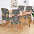 thumbnail image 2 of Yayeee 2 Pack Dining Chair Covers Stretch Parson Chairs Slipcovers Seat Protector, Abstract Water Lilies Pattern, 2 of 6