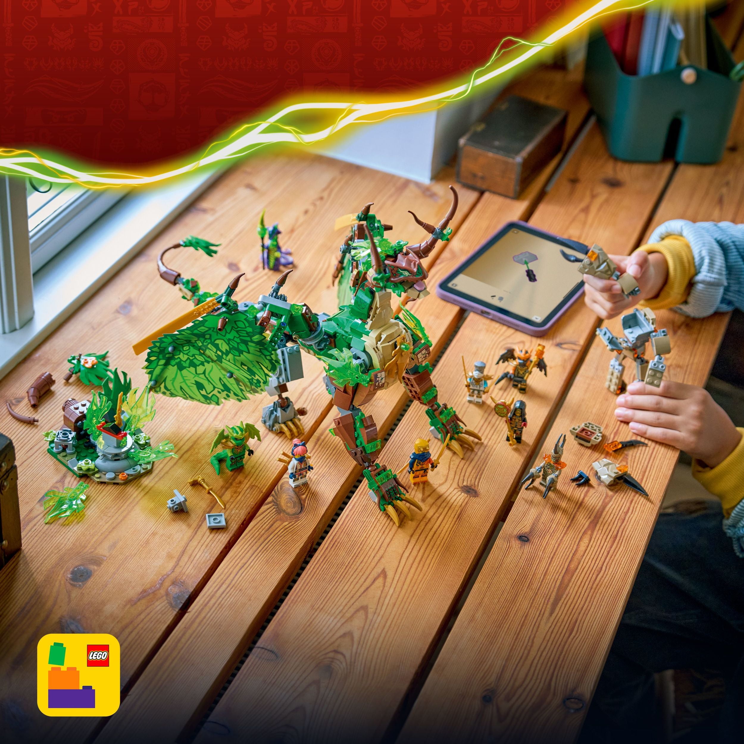 LEGO NINJAGO The Dragon of Life Building Toy for Boys & Girls - Poseable Dragon Toy Figure & Playset for Kids, Ages 9+ - W/Mini Mech & 8 Minifigures for Pretend Play - Gift Idea for Birthdays - 71859