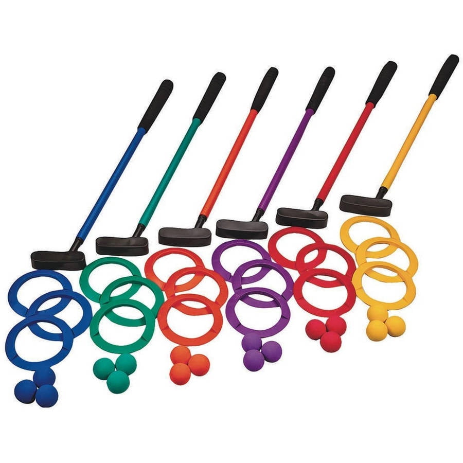 S&S Worldwide Spectrum Mini Golf Putter and Target Set