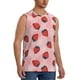 thumbnail image 2 of Fotbe Strawberries Men's Camiseta sin Mangas Estampada para Hombres, Playera Casual para Gimnasio, Entrenamiento, Playa-Small, 2 of 7