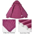 thumbnail image 3 of Chaqueta de plumón CAMEL CROWN, ligera, acolchada, para invierno, color morado, XL, 3 of 7