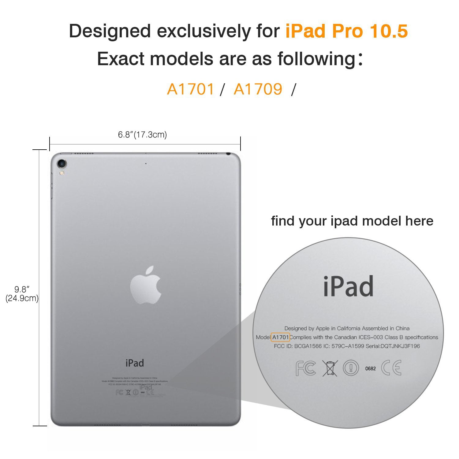 iPad Pro 10.5 Inch Case, Allytech PU Leather Slim Fit Kickstand Folio Flip  Protective Auto Sleep Wake Smart Cover Cards & Pencil Holder Shockproof 