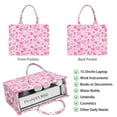 thumbnail image 2 of Large Capacity Tote Bag,Pink Breast Cancer and Love Handbag Fashion Luxury Tote Bag,15.7"x13"x 5.1" Inches,Laptop Compatible, 2 of 6