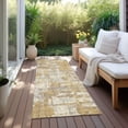 thumbnail image 6 of Addison Rugs Chantille Indoor/Outdoor Transitional Abstract Gold Washable Runner Rug, 2'3" x 7'6", 6 of 6