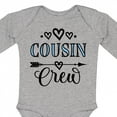 thumbnail image 4 of Inktastic Cousin Crew Girls Long Sleeve Baby Bodysuit, 4 of 5