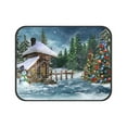 thumbnail image 3 of ABPHQTO Fairy Cottage Snowman Christmas Trees Pet Dog Cat Bed Pee Pads Mat Cushion Potty Dogsblankets Crate Bed Kennel 20x24 inch, 3 of 4