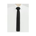 thumbnail image 5 of INSPIRE CHIC Men's Self-tied Solid Color Neckties Flat Neckwear Knitted Ties Black, 5 of 5