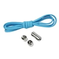 thumbnail image 4 of Cordones elásticos sin atar, cordones de zapatos sin cordones, hebilla de semicírculo, cordones de zapatos sin cordones, cordones de zapatos perezosos Azul claro Sunnimix Sin atar cordones, 4 of 8