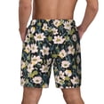 thumbnail image 4 of Balery Flowers Mens Swim Trunks Swim Shorts for Men Quick Dry Inseam Beach Shorts with Compression Liner Pocket-X-Large, 4 of 9