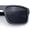 Metalic Grey Frame - Black Lens, variant on SA106 Mens Polarized Flat Top Square Sunglasses Matte Finish Rectangular UV400 Anti Glare Driving Matte Tortoise Frame - Black Lens