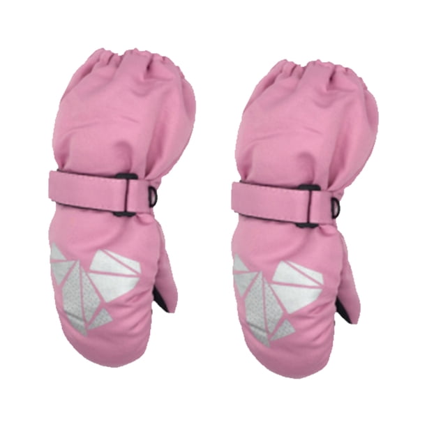 Naiovety 5 pares de manoplas impermeables para niños estilo geométrico equipo deportivo herramientas de protección suministros de esquí actividades al Suministros térmicos rosa Naiovety HA059232-05B