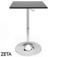 thumbnail image 5 of Modern Home Zeta Contemporary Adjustable Height 24" Bar Table (Black), 5 of 5