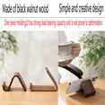 thumbnail image 5 of Phone Stand,Portable Walnut Wood Desk Phone Holder for Bed Compatible with Smartphone Aesthetic Office Decor, 5 of 8