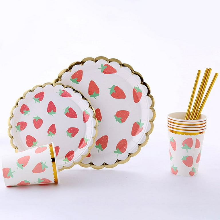 Strawberry clearance paper plates