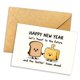 thumbnail image 1 of Tarjeta de felicitación de Año Nuevo Podagree, brindis con mantequilla, 21 x 13 cm, 1 of 9