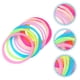 thumbnail image 5 of WORGEOUS Pulseras de gelatina de 50 piezas pulseras brillantes de luminosas pulseras deportivas de silicona luminosa, 5 of 9