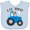 AE-Light Blue, variant on Inktastic Farmer Tractor Little Bro Boys Baby Bib