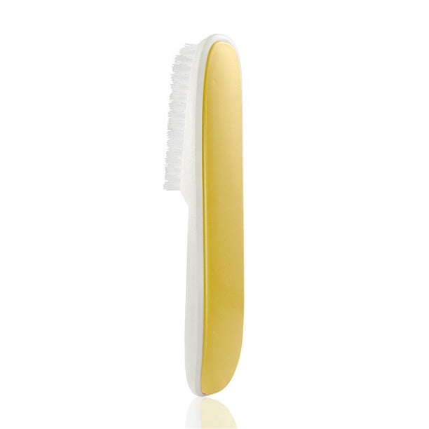 Yuarrent Cepillo de limpieza de zapatos Cepillos domésticos coloridos lavables ergonómicos Suministros de limpieza para el hogar Amarillo