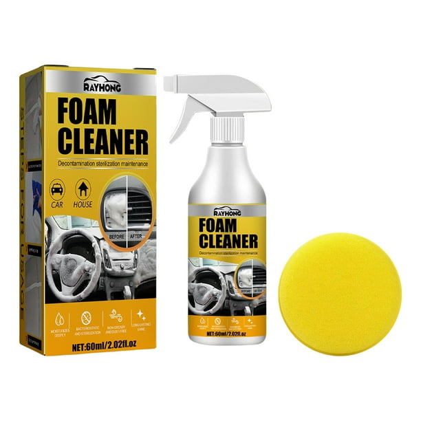 60ml útil Interior del coche fuerte descontaminación rápido limpiador Interior del coche Spray