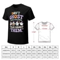 thumbnail image 2 of Don’t Ghost Your Feelings Men's Cotton HD Print Short Sleeve T-Shirt Crew Neck Top Black M, 2 of 7