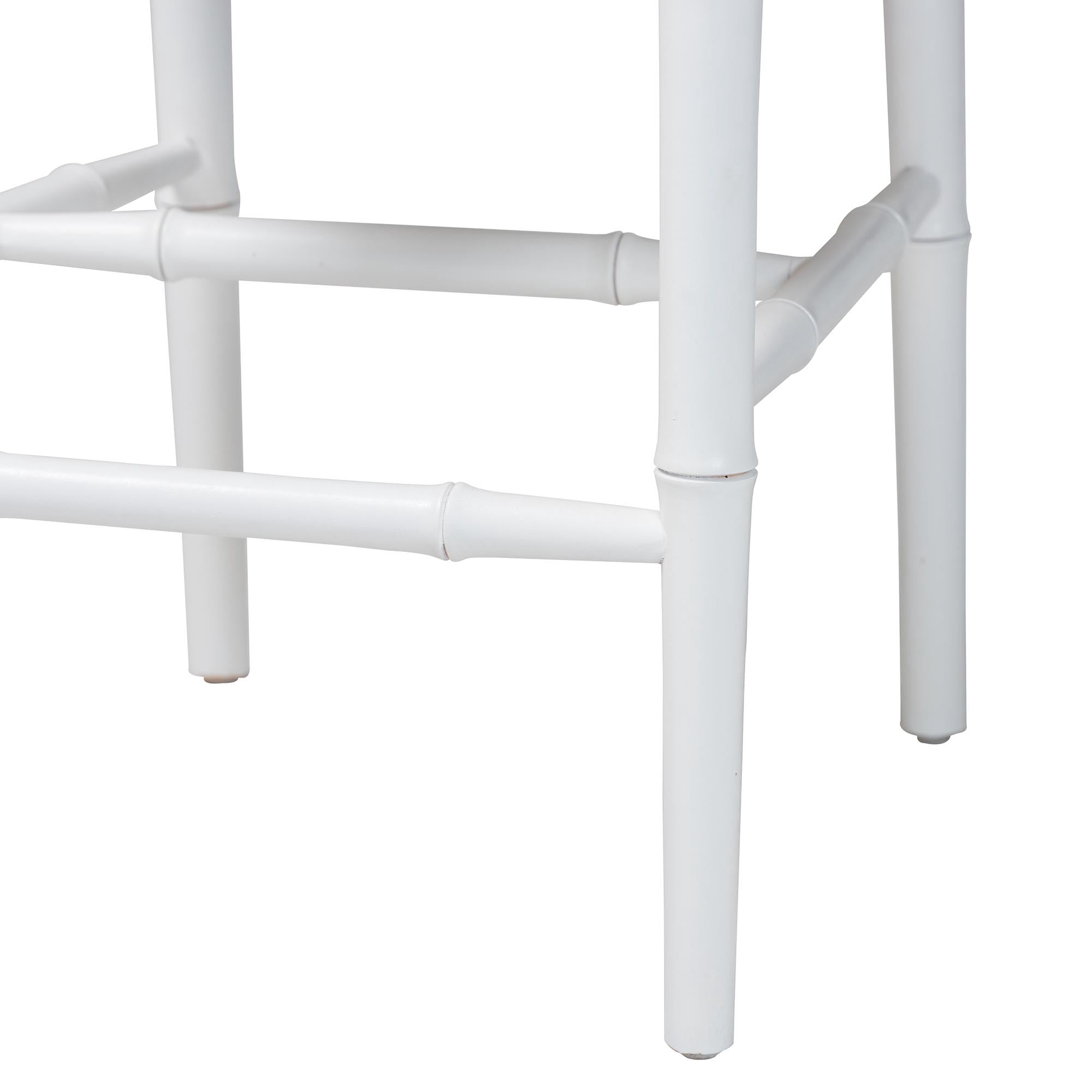 bali & pari Boone Boho Counter Stool, Counter Height 25.6", White