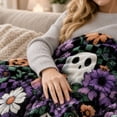 thumbnail image 2 of Zeyigg Halloween Throw Blanket Soft Cozy for Couch Bed Spooky Decorative Plaid Gift Party Home Decor B, 2 of 2