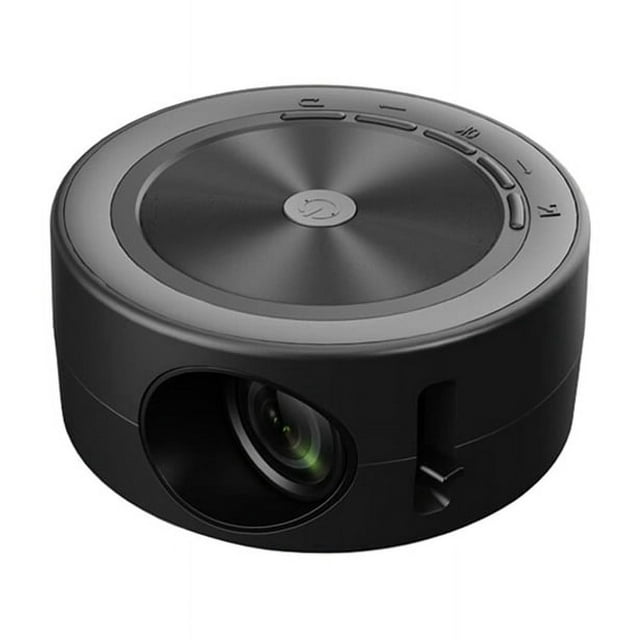 Proyector LED YT200 Miniproyector USB PortáTil con Altavoz Incorporado para (Control Remoto, Altavoz, Compatible con IOS)