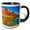 Black/White, variant on 3drose, Sandy Beach River Access. Colorado River. Moab, Ut, 11oz Mug