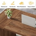 thumbnail image 5 of Tribesigns 63'' Computer Desk, Simple Rectangular Writing Table for Home Office Study Room Bedroom (Brown), 5 of 6