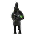 thumbnail image 4 of Witchcraft Mystical Curling Black Cat Green Eyes Standing Halloween Figurine, 4 of 8