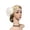 White, variant on AJGRHE Flapper 1920s Headpiece Headdress Great Headband Roaring Twenties Art Deco Bridal Hair Accessory Women Party Fringe Beaded Jazz Speakeasy Tassel Black