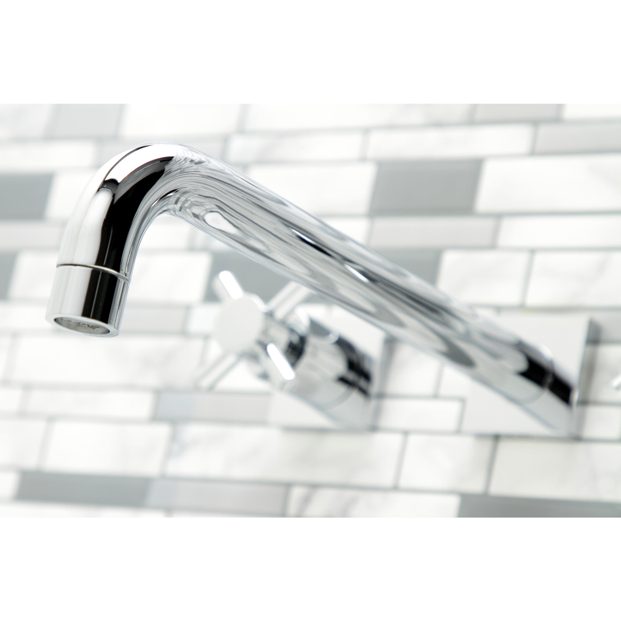 Kingston Brass KS6051DX Concord Two-Handle Wall Mount Roman Tub Faucet, Polished Chrome