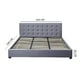 thumbnail image 2 of Base Cabecera Para Cama Queen Size Ilios Innova tapizada color gris Medidas 190 CM x 150 CM x 35 CM, 2 of 9