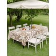 thumbnail image 4 of Outdoor Tablecloth with Umbrella Hole for Patio/Picnic/Party/Camping, Summer Ocean Starfish Waterproof Table Cloth Rectangle Table Cover Washable, Coastal Coral Beach Conch Vintage Brown (52"x 70"), 4 of 9
