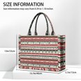 thumbnail image 3 of Large Capacity Tote Bag,Red Christmas Deer and Tree Pattern Handbag Fashion Luxury Tote Bag,15.7"x13"x 5.1" Inches,Laptop Compatible, 3 of 6