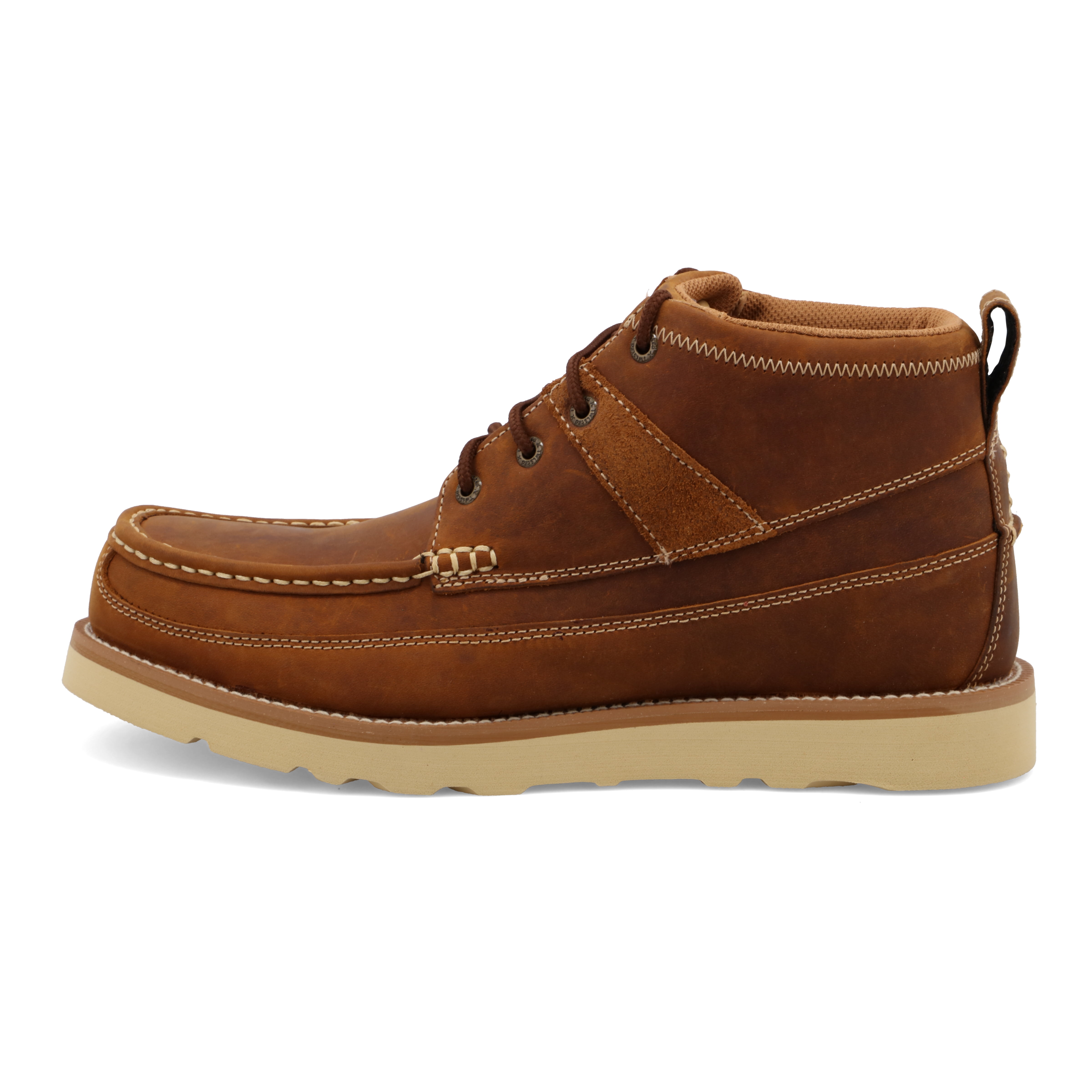 Twisted X Men's 4" Work Wedge Sole Boot - Oiled Saddle