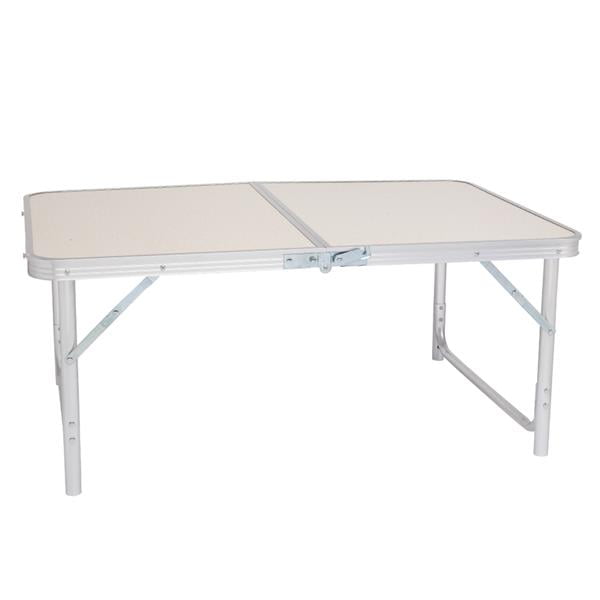 Camping Folding Table,Aluminum Height Adjustable Lightweight Portable Handle,Small Outside Fold