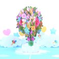 thumbnail image 3 of Tarjeta Emergente Flor Globo Aniversario Postales Creativo 3D Gracias Tarjeta de felicitación para mamá, 3 of 8