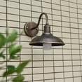 thumbnail image 1 of 2X LED Gooseneck Barn Light Outdoor Wall Lamp Front Porch Farmhouse Fixture Garden Lights, 1 of 7