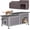 AIR93 (Insulated-Gray), variant on Aivituvin Outdoor Cat House Weatherproof Feral Cat Shelter for Winter, Cat Condo with Large Opening Roof