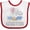 White and Red, variant on Inktastic A Little Bit of Heaven Sent Down to Earth Cute Elephants Boys or Girls Baby Bib