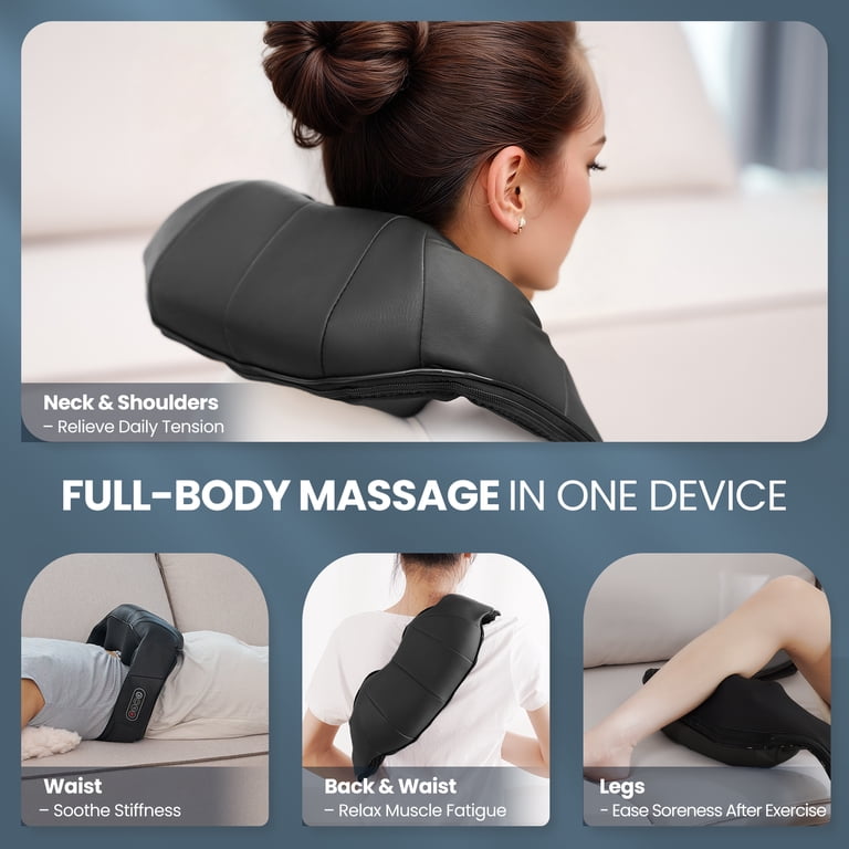 MARNUR Neck and Shoulder Massager, 3D Deep Tissue Kneading Shiatsu