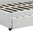 thumbnail image 6 of Royard Oaktree Full Size Upholstered Daybed, Linen Corner Sofa Bed Frame with Twin Size Trundle, 6 of 7