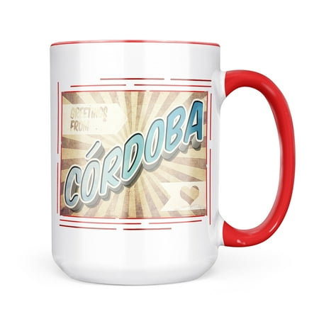 

Neonblond Greetings from Crdoba Vintage Postcard Mug gift for Coffee Tea lovers