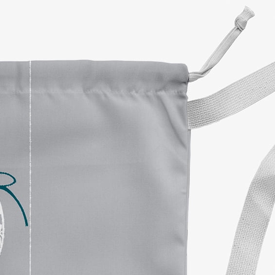 Simply Daisy Filagree Ornaments 28 x 36 inch Grey Laundry Bag