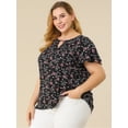 thumbnail image 4 of Blusa Floral Agnes Orinda Acampanada Negro XL, 4 of 6