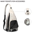 thumbnail image 2 of Boho Waterproof Hiking Sling Backpack for Women – Retro & Rustic Lightweight Crossbody Bag with Adjustable Strap, Floral Chest Bag for Travel, Outdoor Adventures & Everyday Use, 2 of 4