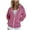 Hot Pink, variant on Ecqkame Lightweight Zip Up Hoodies for Women Fashion Women's Zipper V-Neck Pullover Tops Long Sleeve Hooded Blouse Sweatshirt Purple S